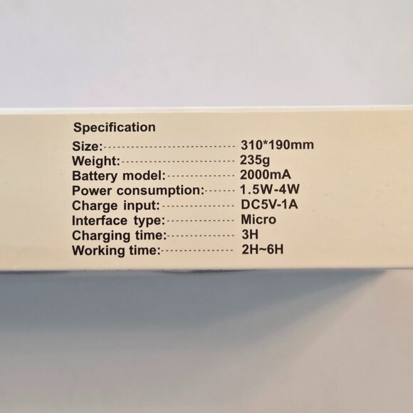 NWT - Hands-Free Rechargeable Neck Fan, Lightweight, Strong Airflow – Black/Red - Picture 9 of 9